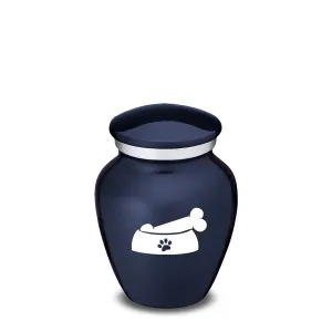 Keepsake  Embrace Cobalt Blue Pet Dog Bone Cremation Urn
