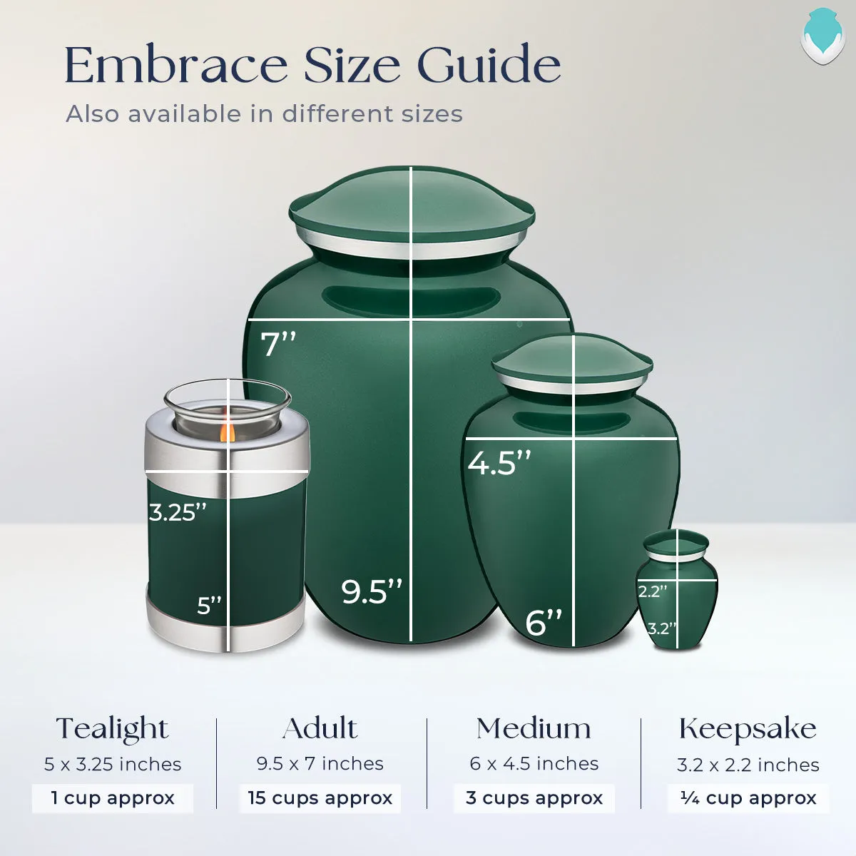 Keepsake Embrace Green Football Cremation Urn