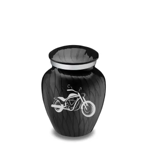 Keepsake Embrace Pearl Black Motorcycle Cremation Urn