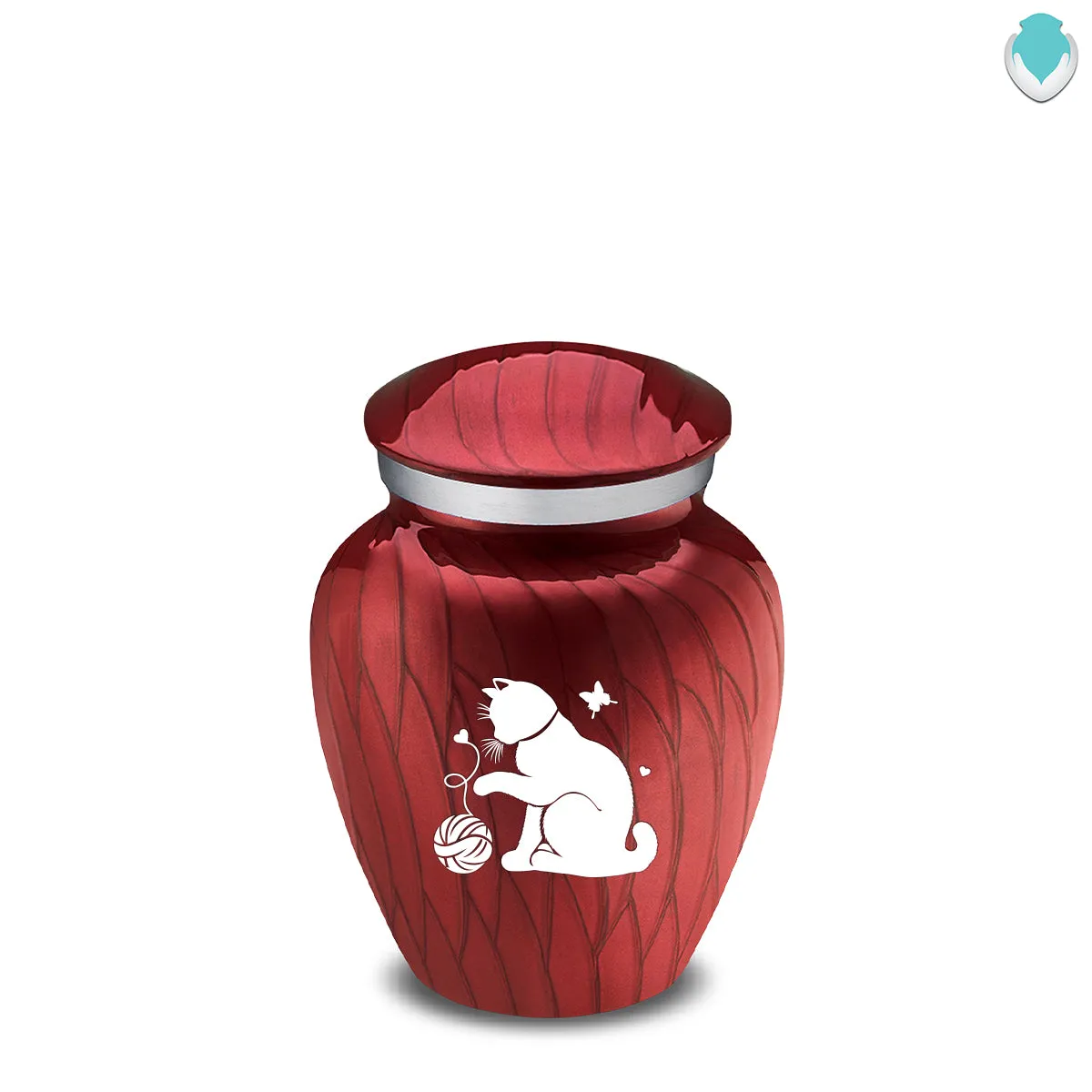 Keepsake Embrace Pearl Candy Red Pet Fun Cat Cremation Urn