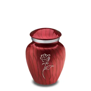 Keepsake Embrace Pearl Candy Red Rose Cremation Urn