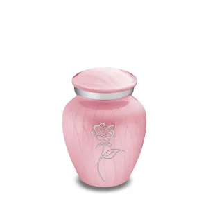 Keepsake Embrace Pearl Light Pink Rose Cremation Urn
