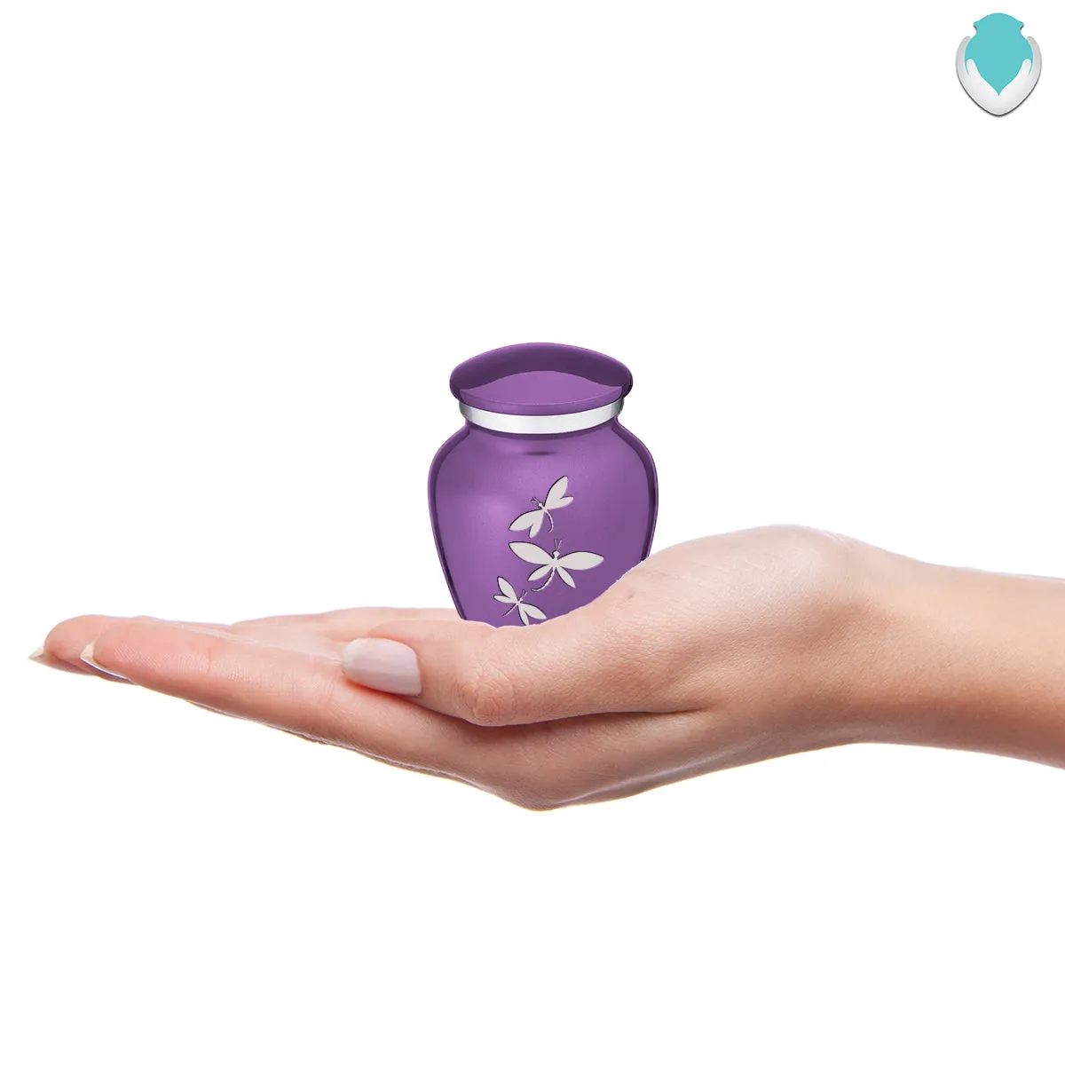 Keepsake Embrace Purple Dragonflies Cremation Urn