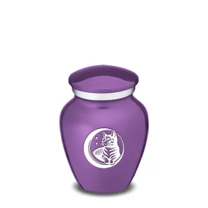 Keepsake Embrace Purple Pet Cute Cat Cremation Urn