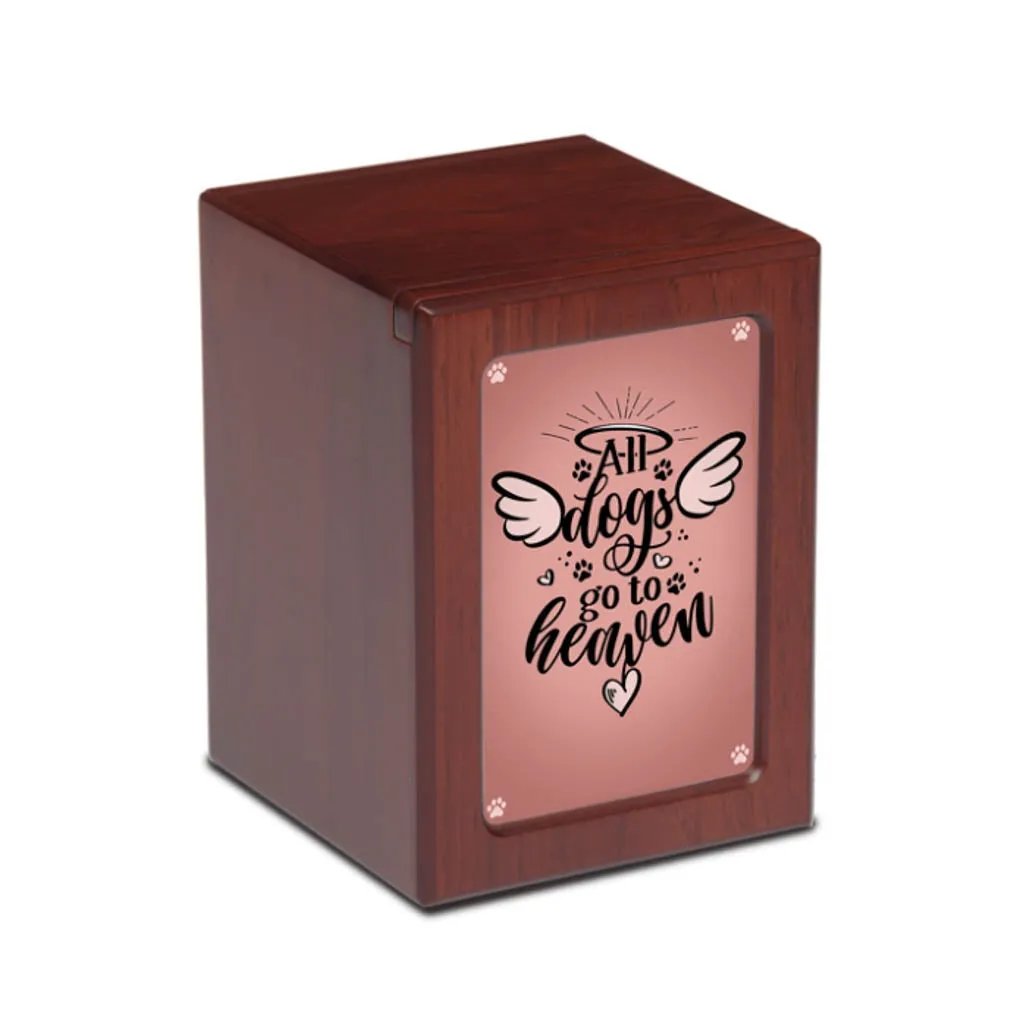 LARGE PY06 Photo Frame Urn - All Dogs Go to Heaven