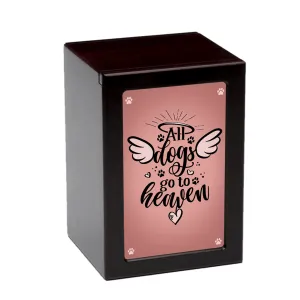 LARGE PY06 Photo Frame Urn - All Dogs Go to Heaven