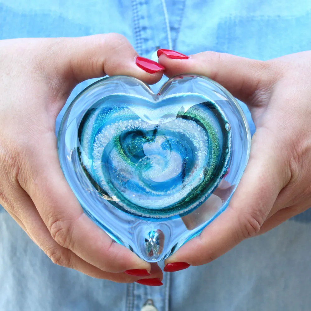 Living Glass Hearts for Pets