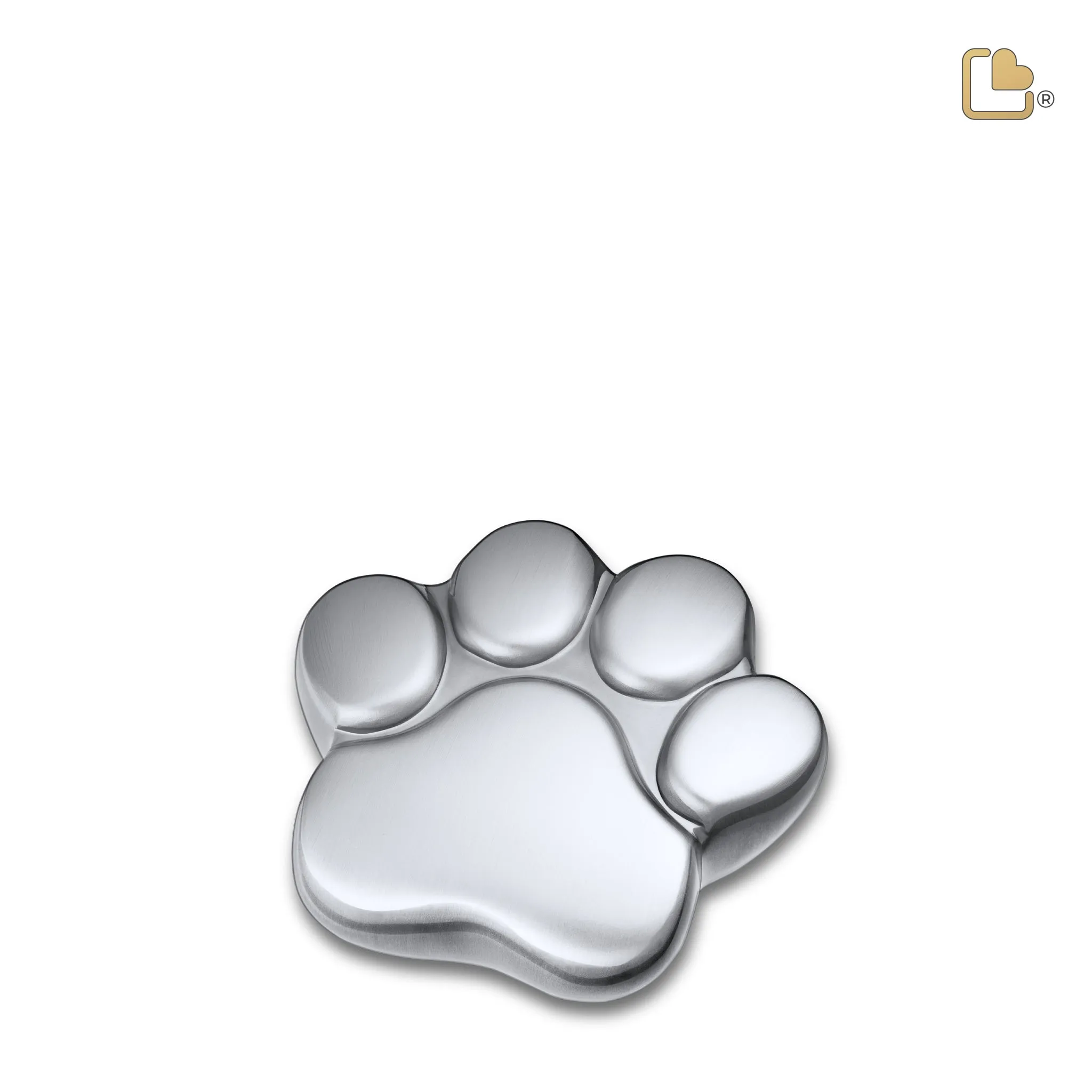 LovePaw Brushed Pewter Keepsake Pet Cremation Urn