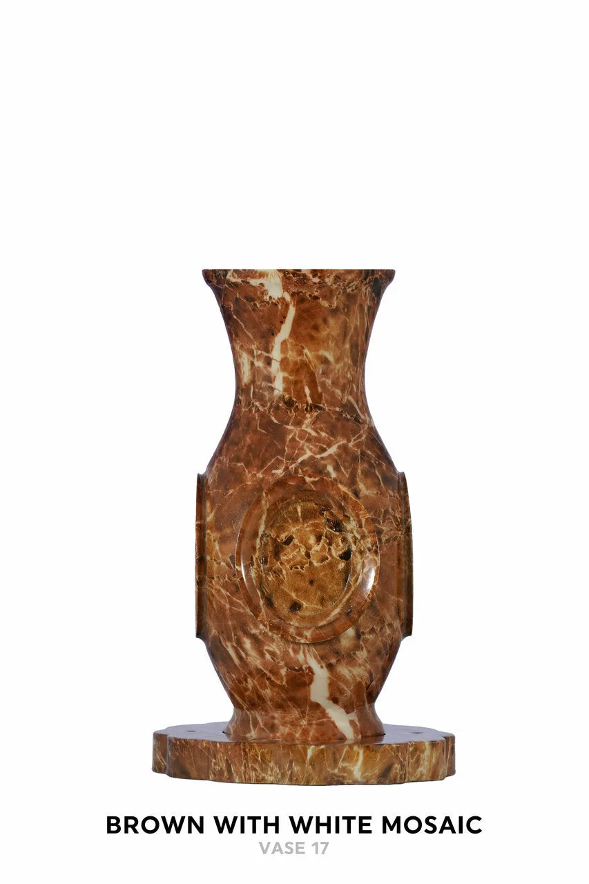 Luxurious Vase Flower Urn - Marble & Woodland Designs