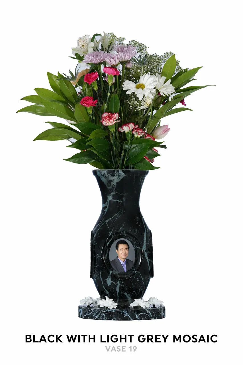 Luxurious Vase Flower Urn - Marble & Woodland Designs