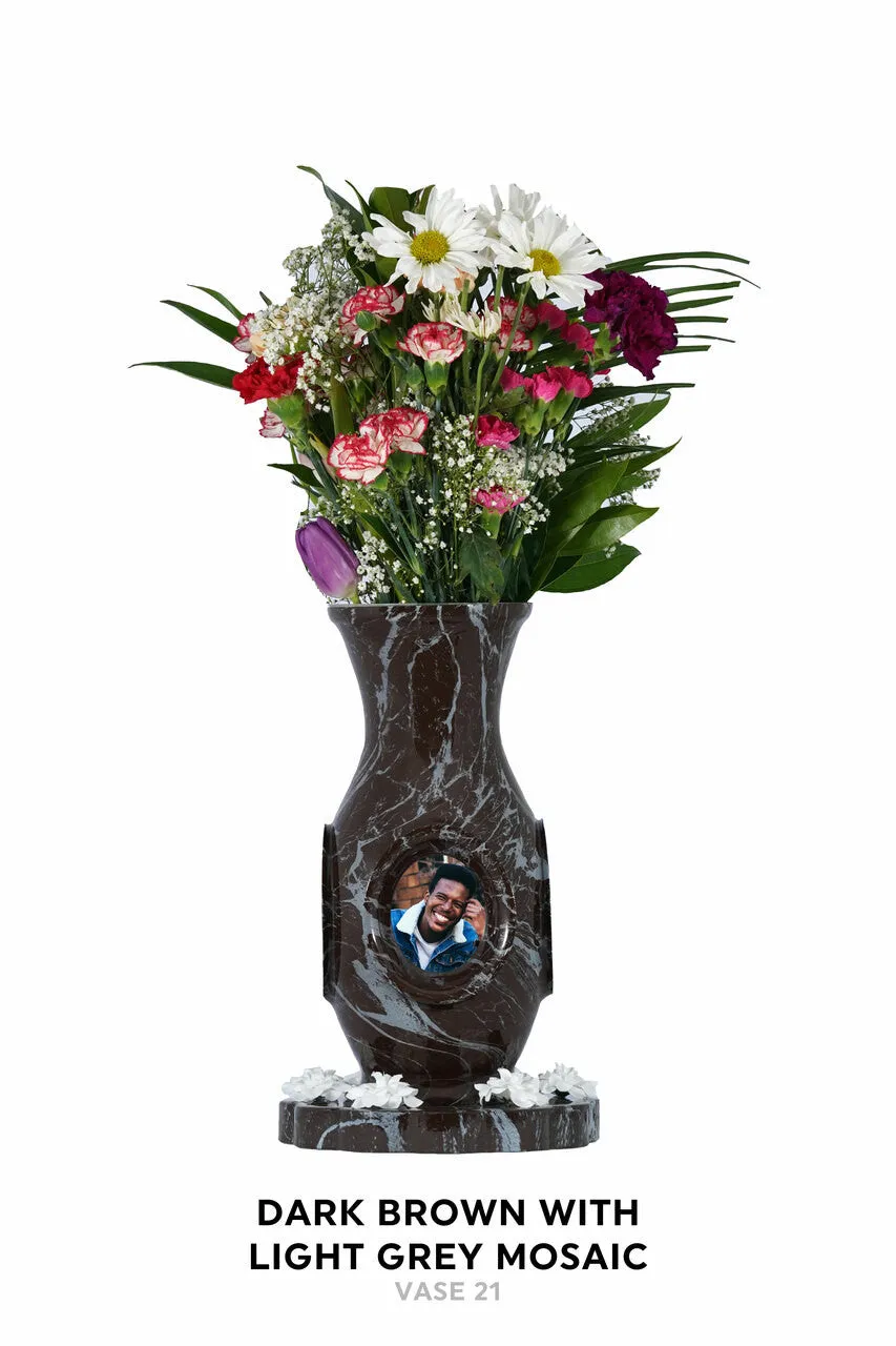 Luxurious Vase Flower Urn - Marble & Woodland Designs
