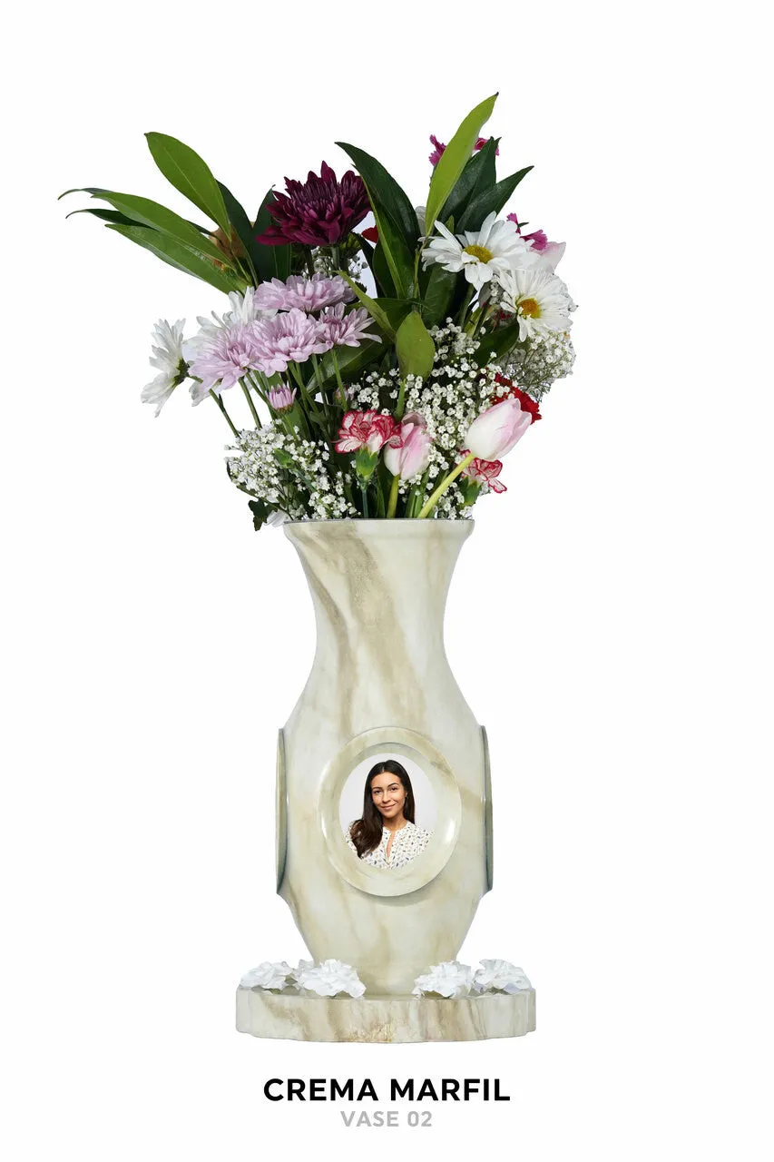 Luxurious Vase Flower Urn - Marble & Woodland Designs