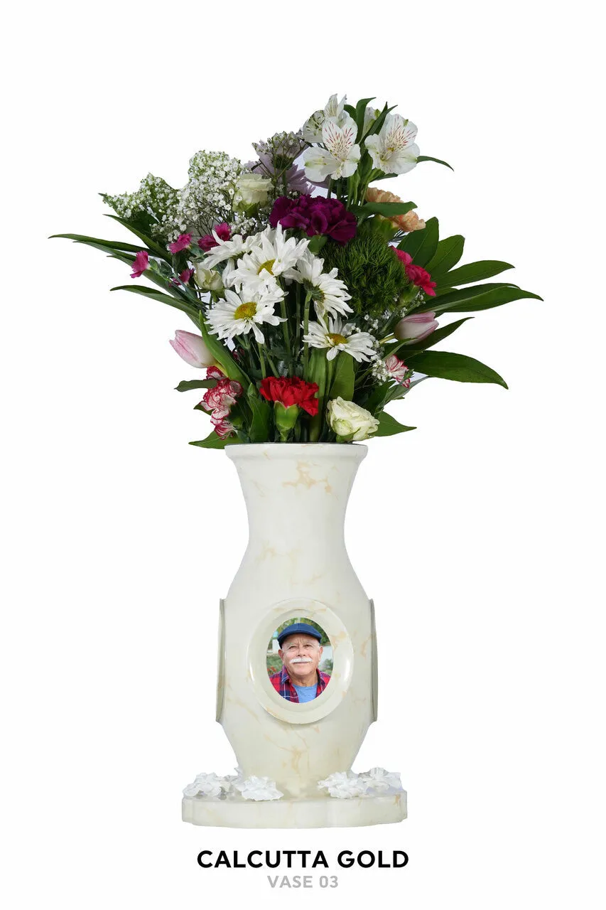 Luxurious Vase Flower Urn - Marble & Woodland Designs