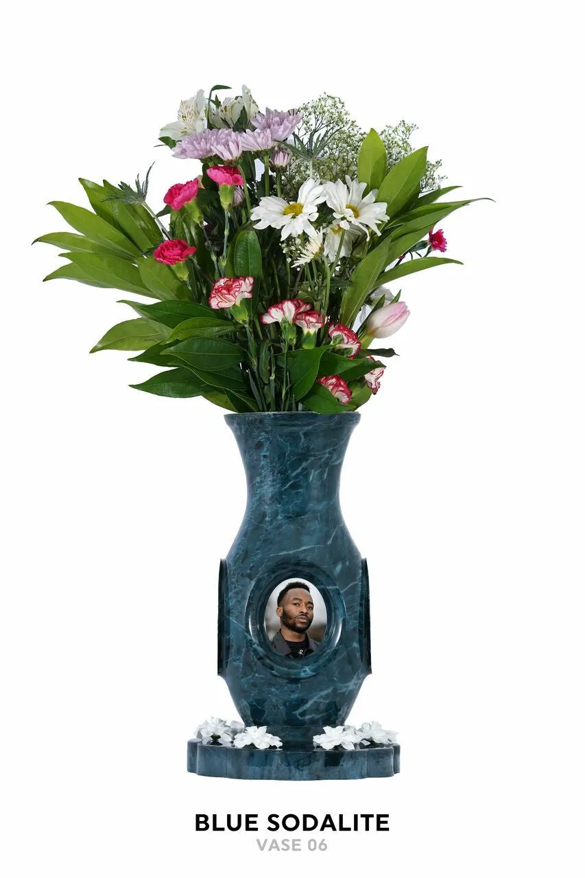 Luxurious Vase Flower Urn - Marble & Woodland Designs