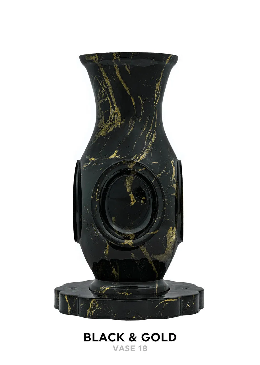 Luxurious Vase Flower Urn - Marble & Woodland Designs