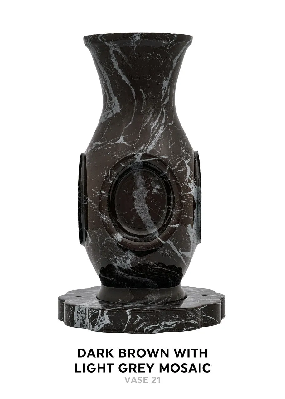 Luxurious Vase Flower Urn - Marble & Woodland Designs
