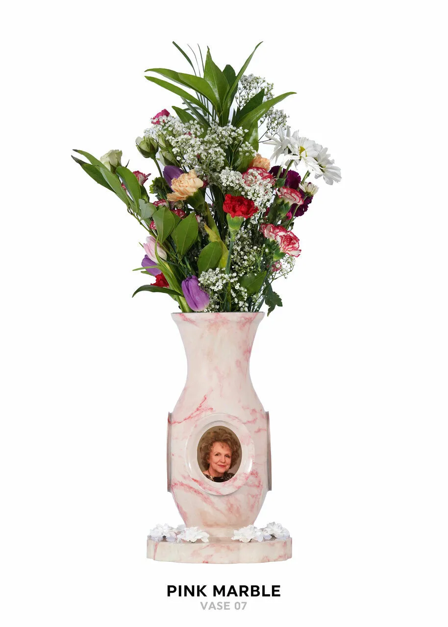 Luxurious Vase Flower Urn - Marble & Woodland Designs