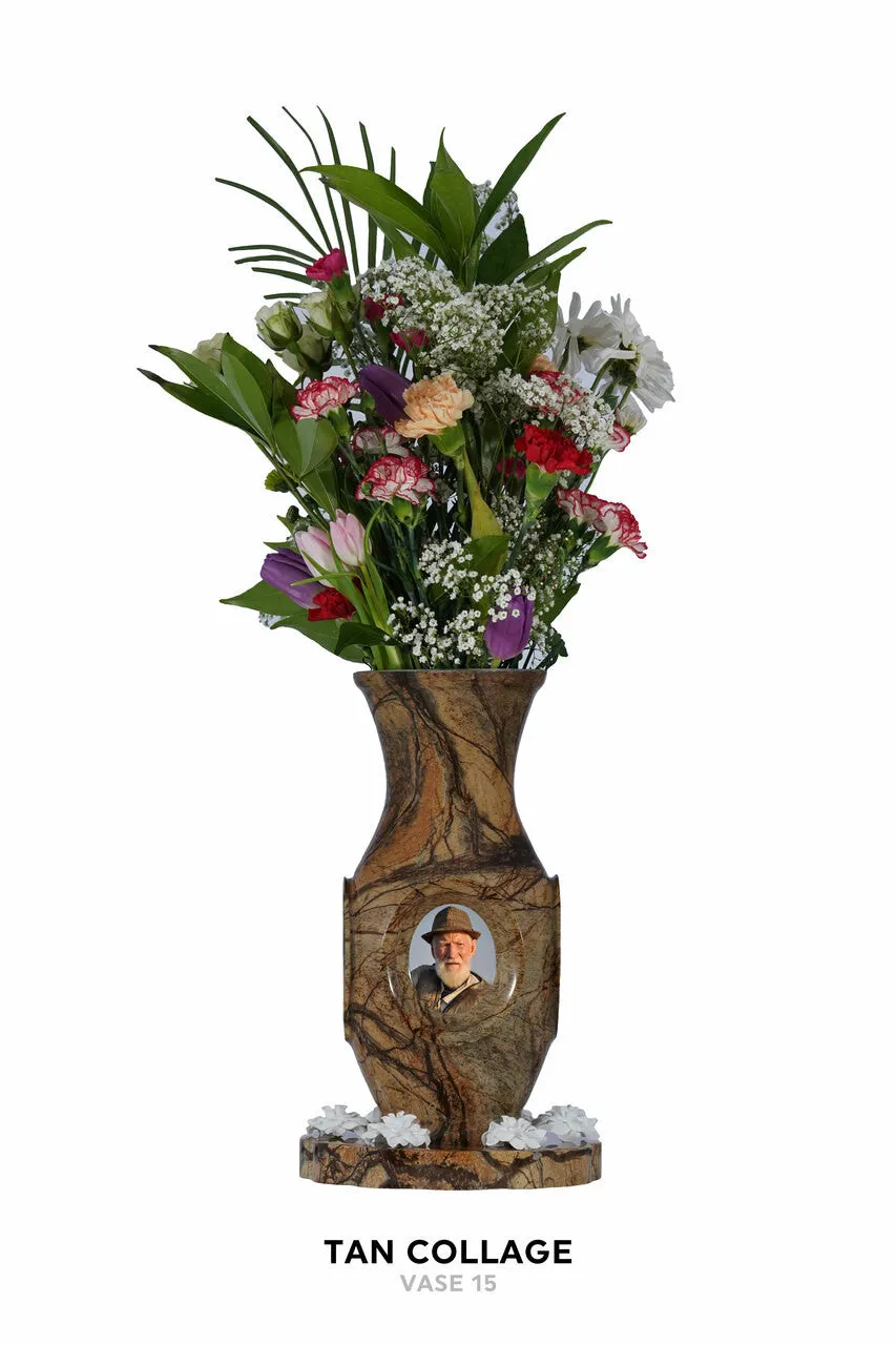 Luxurious Vase Flower Urn - Marble & Woodland Designs