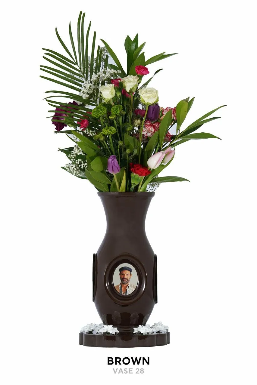 Luxurious Vase Flower Urn - Solid Colors