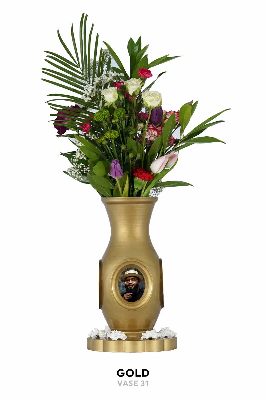 Luxurious Vase Flower Urn - Solid Colors