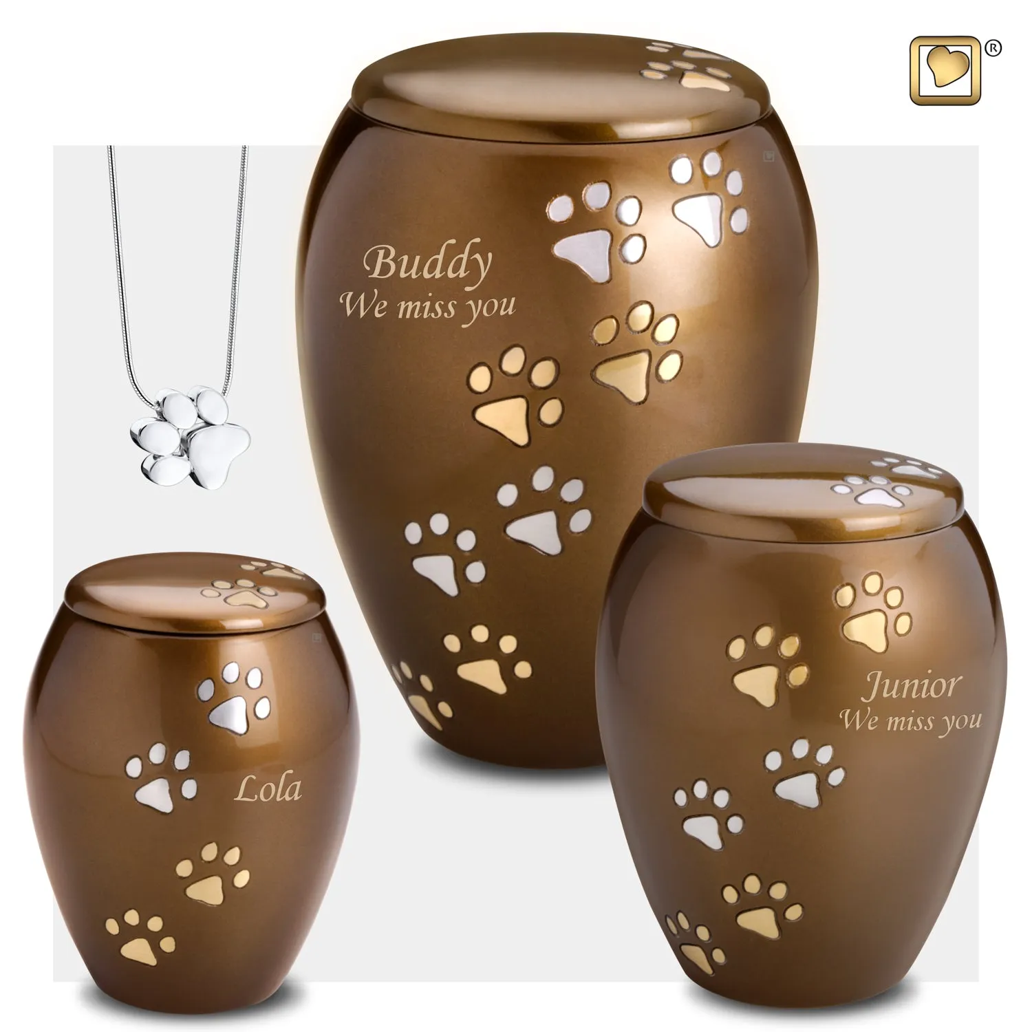Majestic Paws Small Pet Cremation Urn