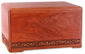Majesty Cherry Wood Cremation Urn