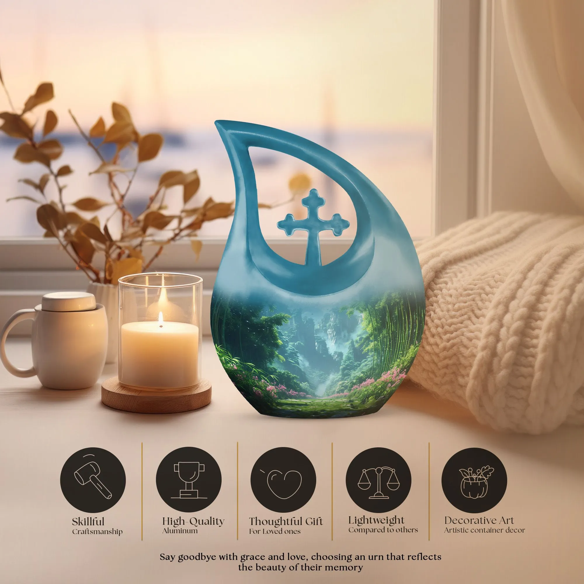 Memorial Urn - A Mother's Beautiful Lasting Remembrance