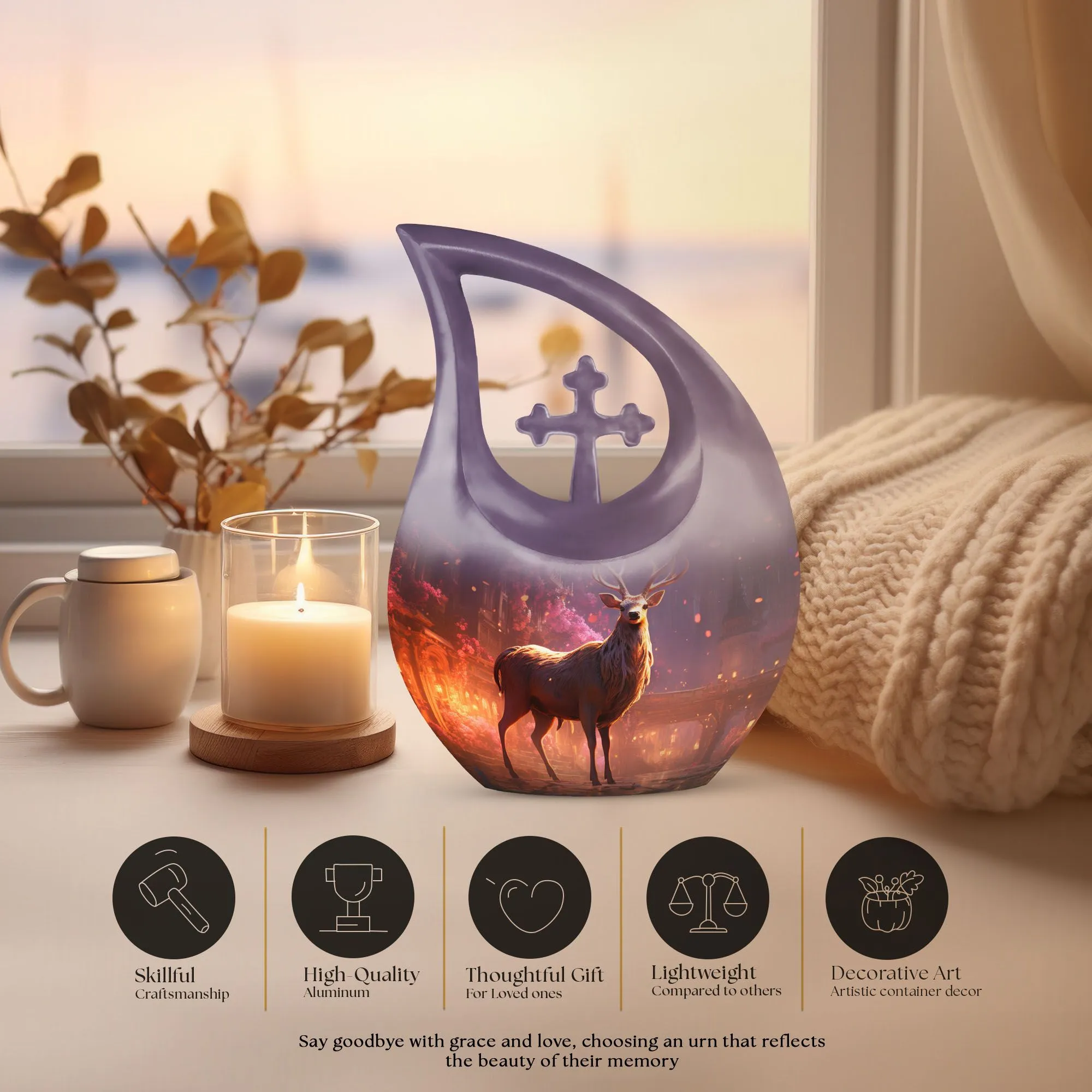 Memories Deer Urn For Human Ashes - A beautiful Memorial