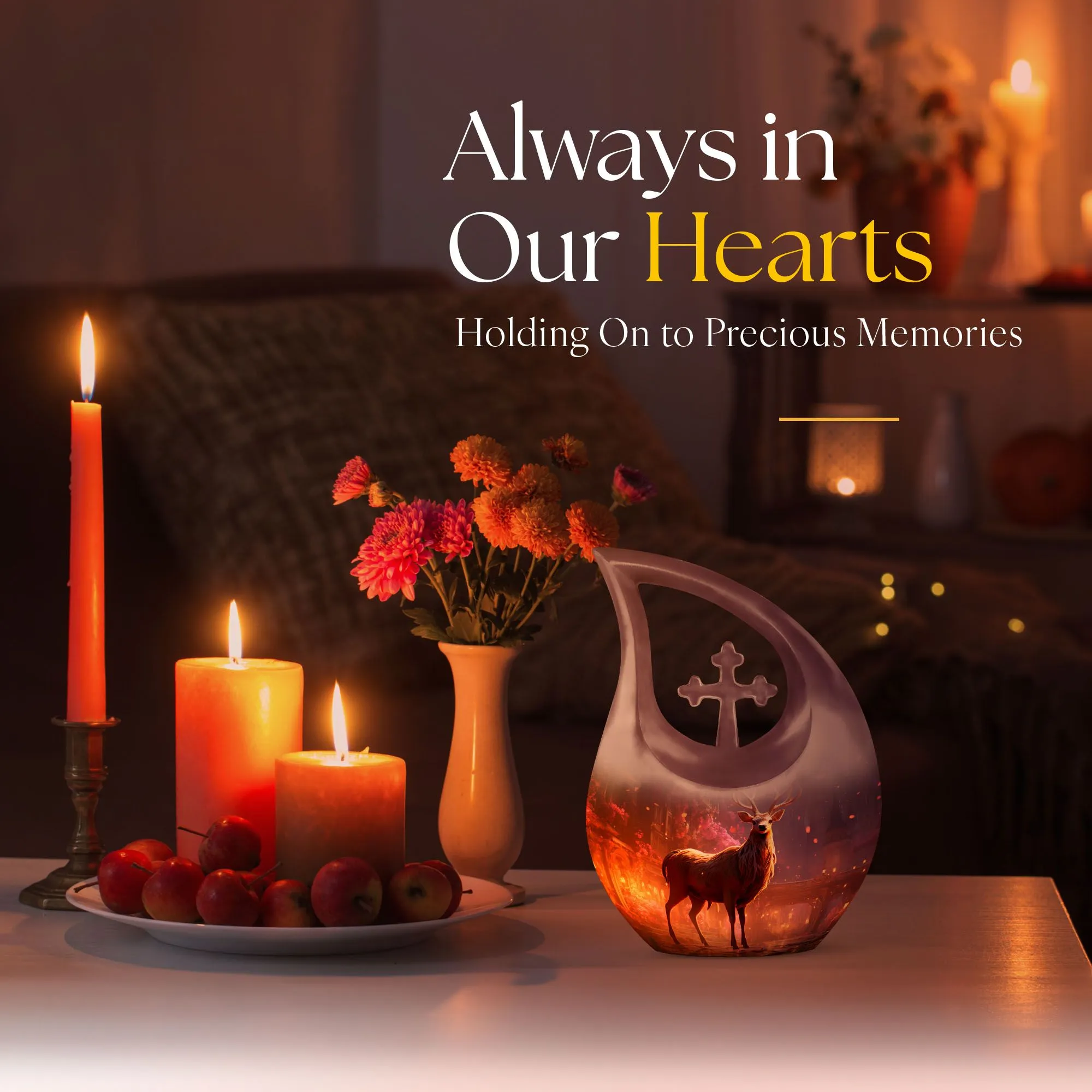 Memories Deer Urn For Human Ashes - A beautiful Memorial