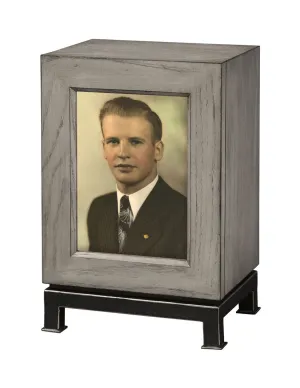 Metro Mantel Photo Wood Urn