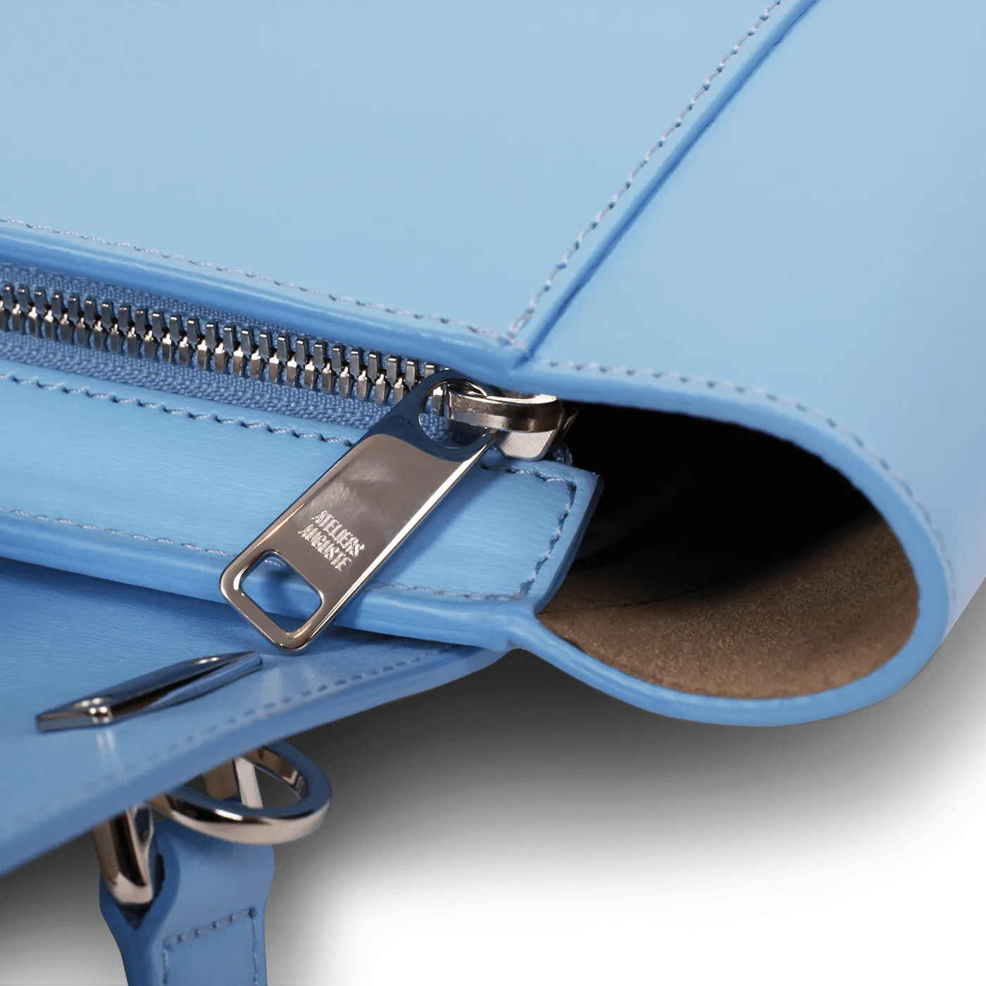 Mini Marly Silver Edition - Cuir Box Bleu Clair
