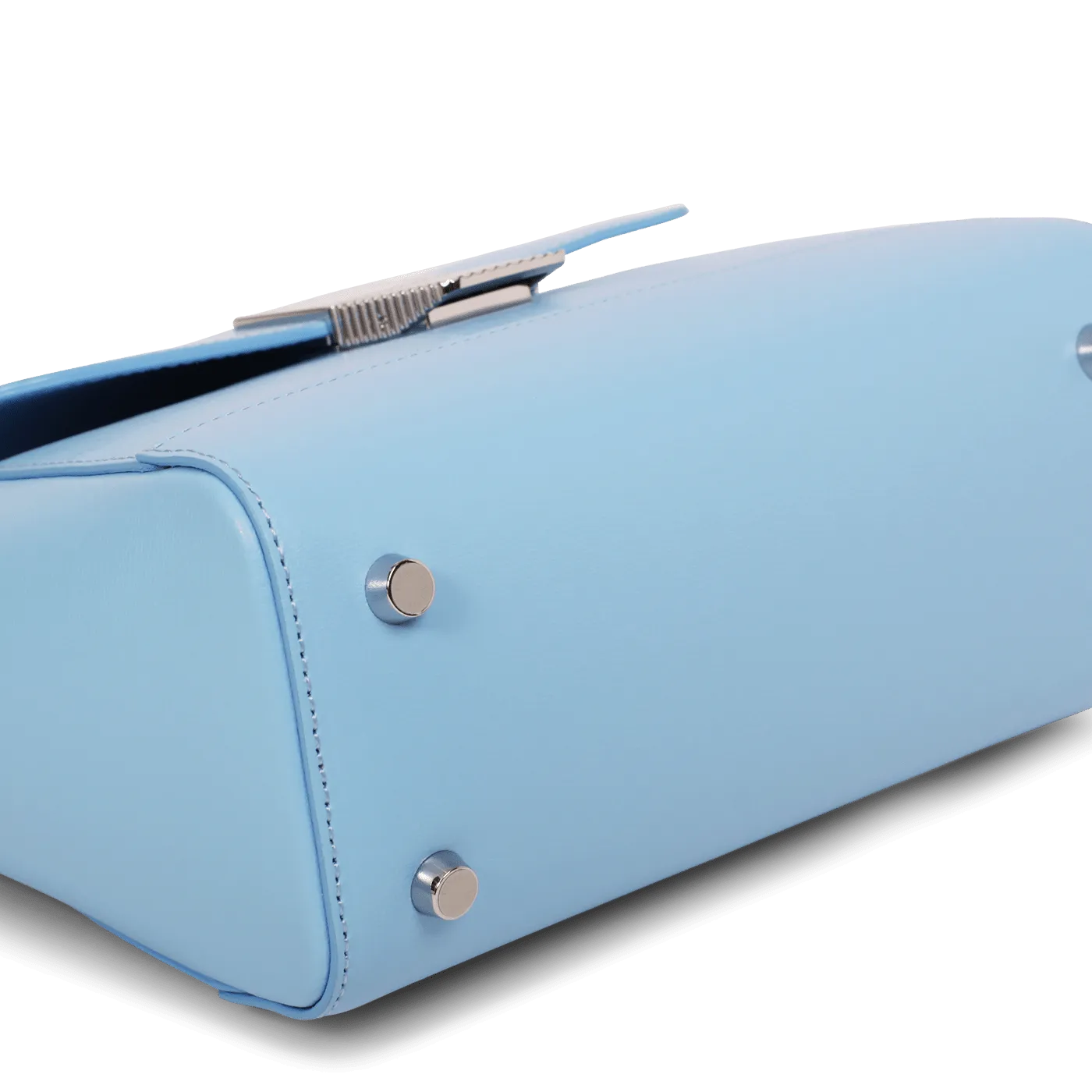 Mini Marly Silver Edition - Cuir Box Bleu Clair