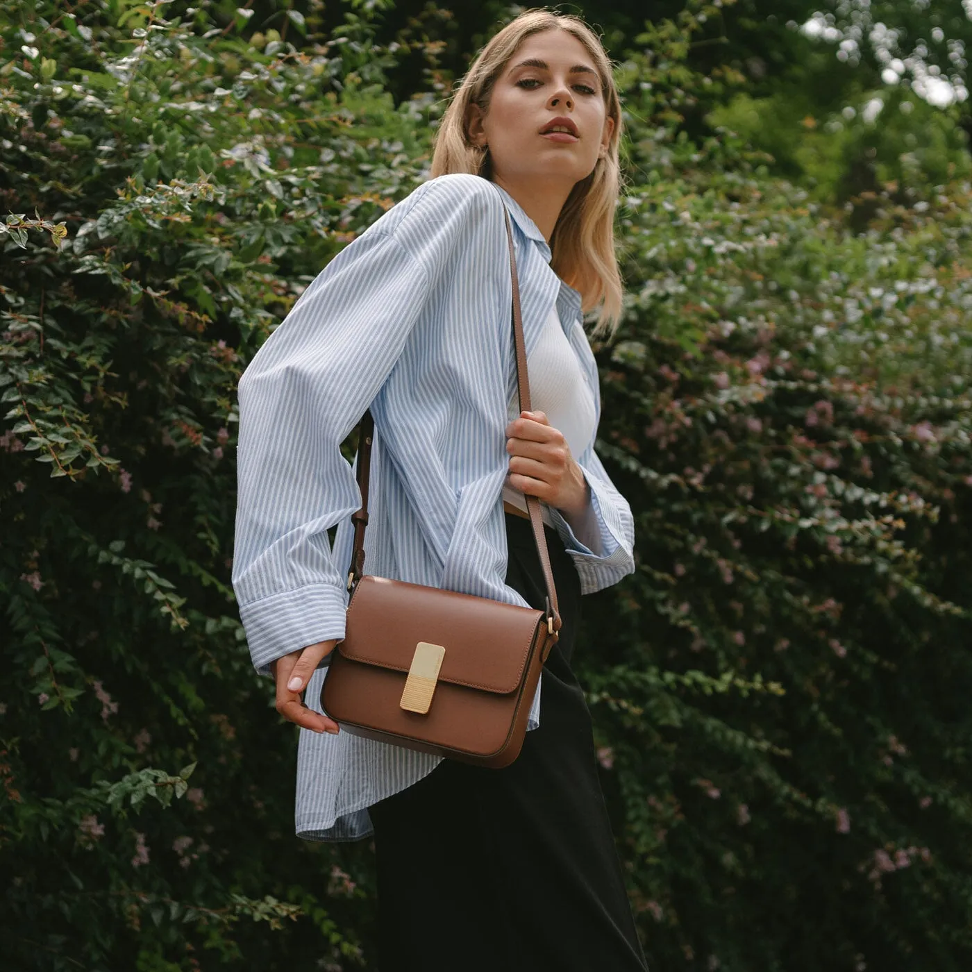 Mini Monceau Gold Edition - Cuir Box Camel