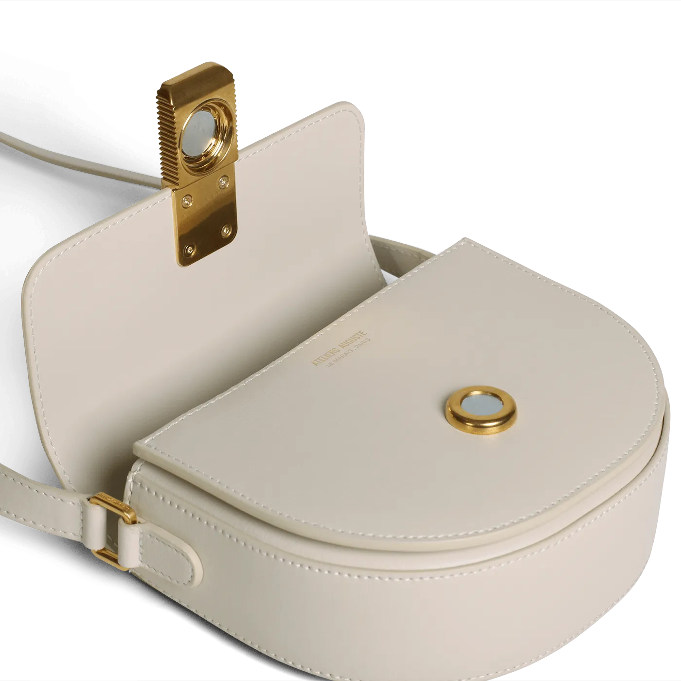 Mini Sully Gold Edition - Cuir Box Blanc Cassé