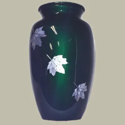 Mother of Pearl Falling Leaves, Cremation Urn