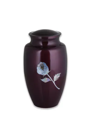 Mother of Pearl Rose in Burgundy