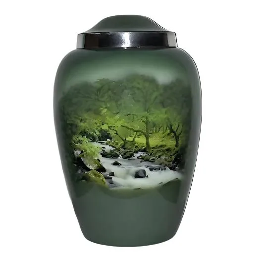 Mountain Stream, Cremation Urn
