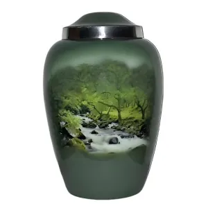 Mountain Stream, Cremation Urn