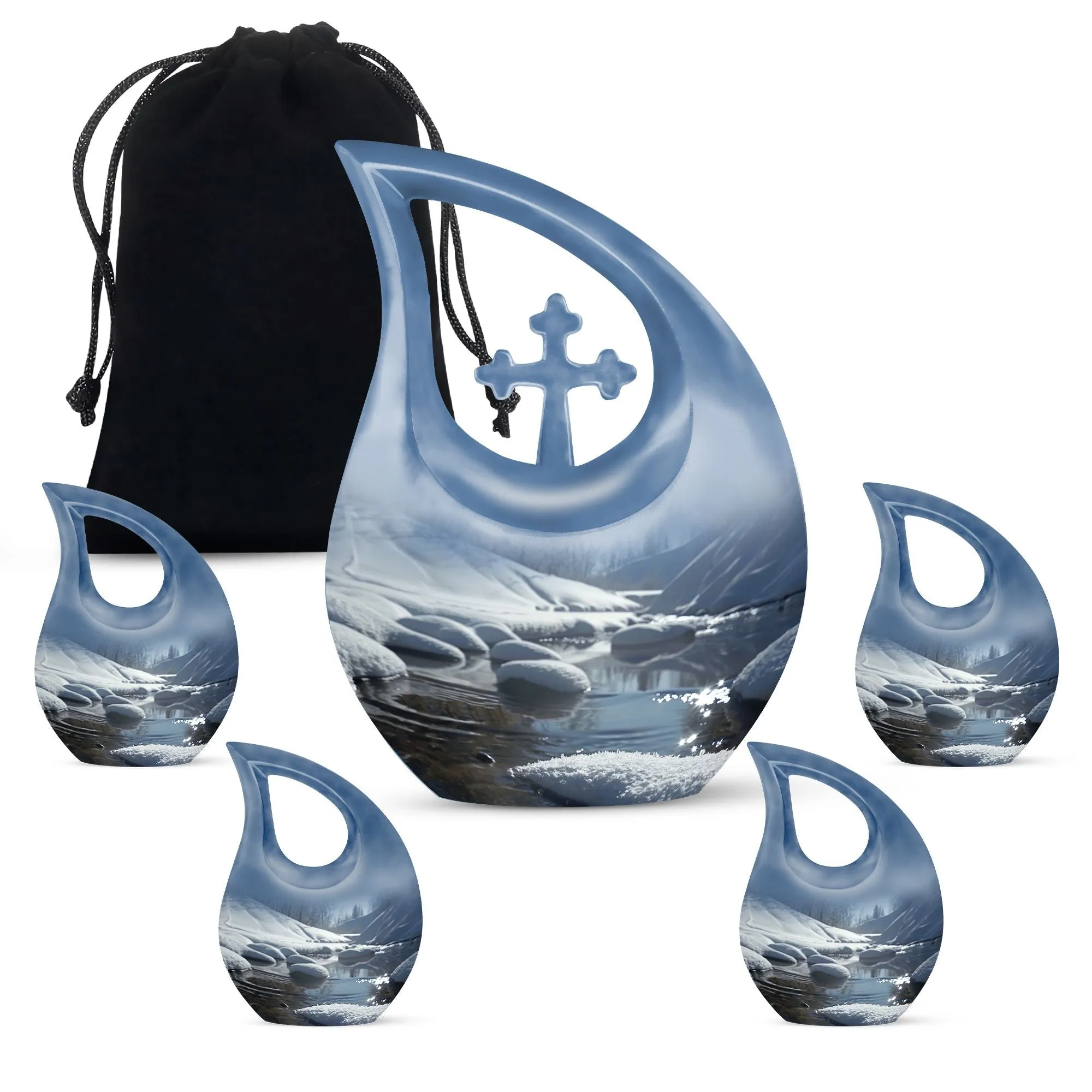 Mountains Urn - Unique Large Cremation Urn for Human Remains