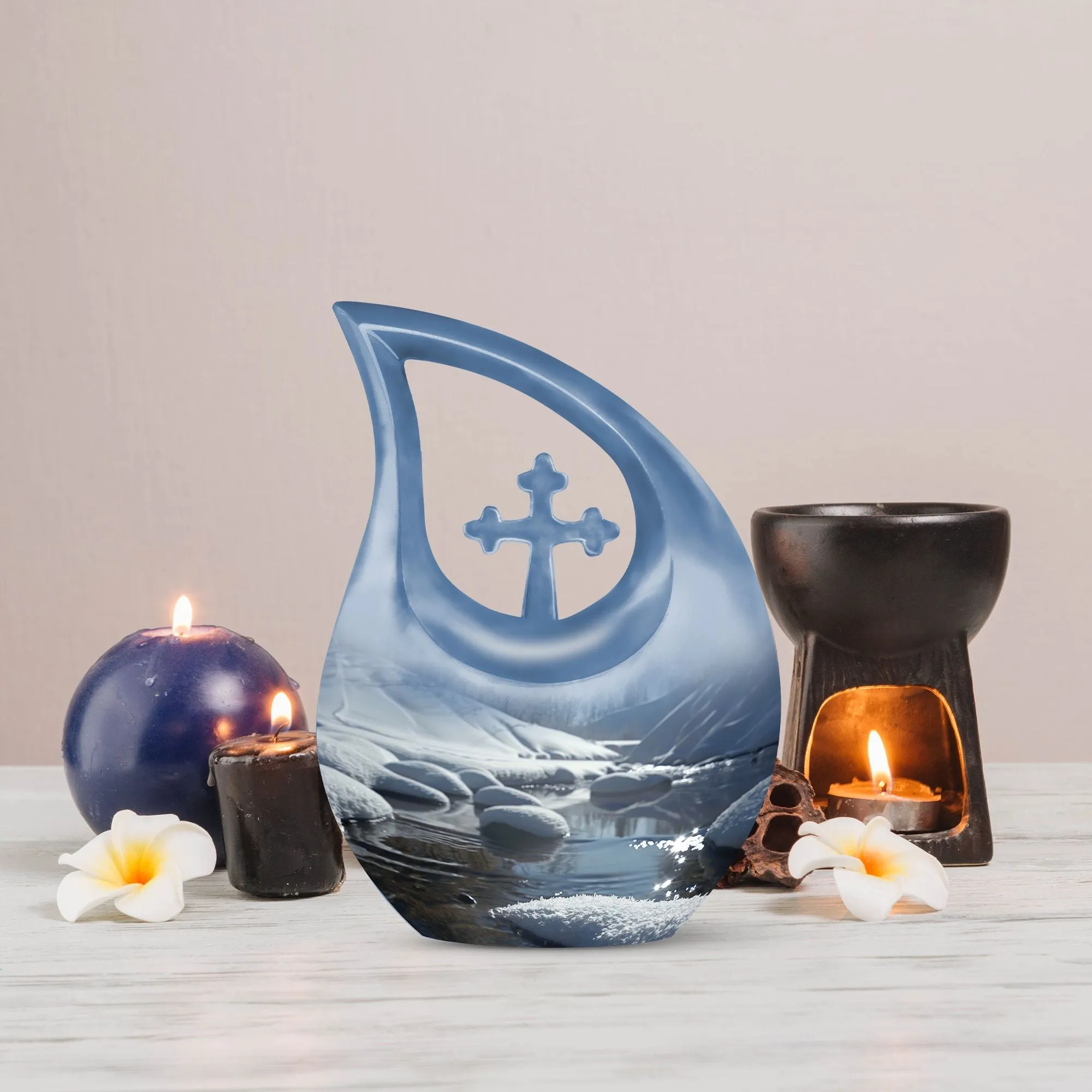 Mountains Urn - Unique Large Cremation Urn for Human Remains