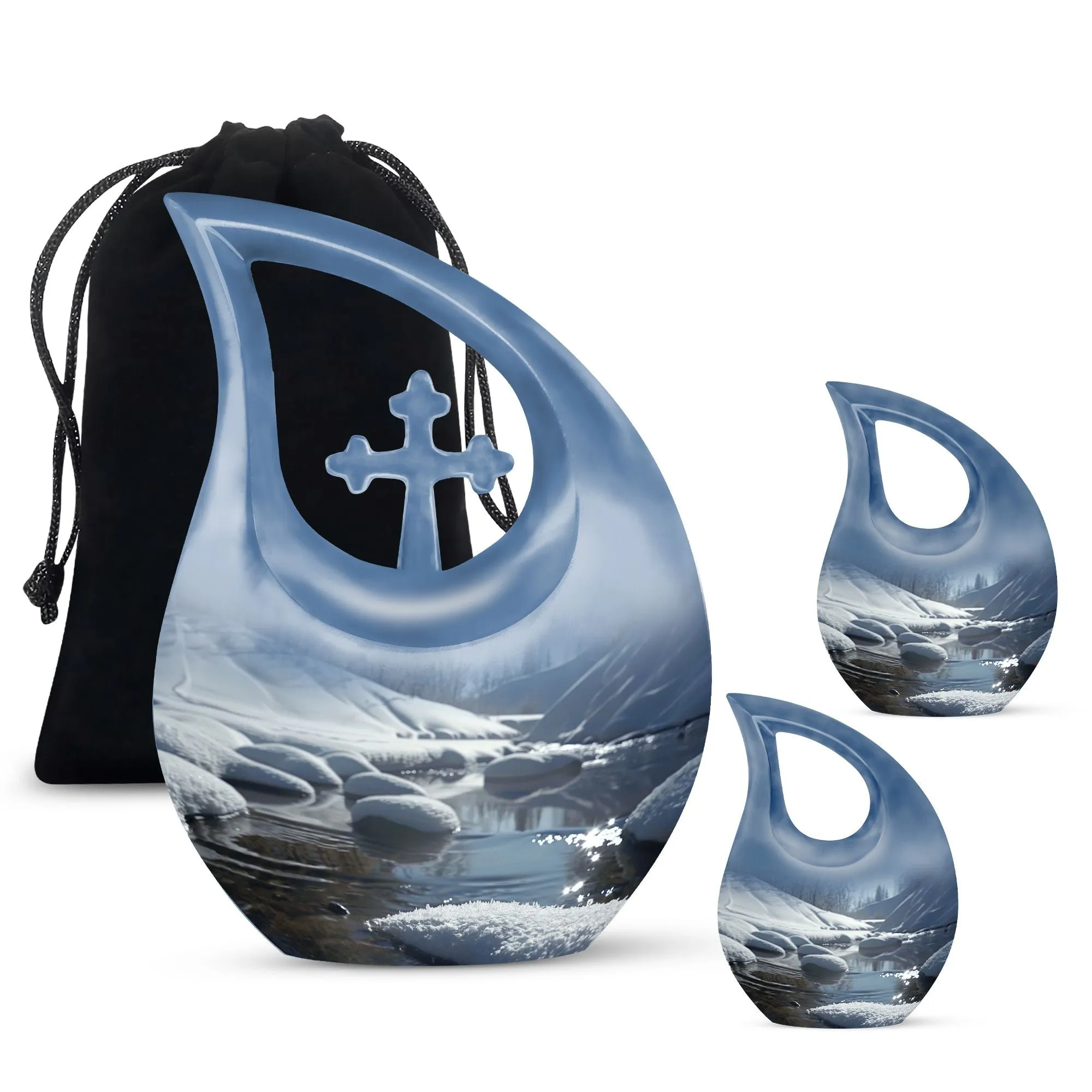 Mountains Urn - Unique Large Cremation Urn for Human Remains