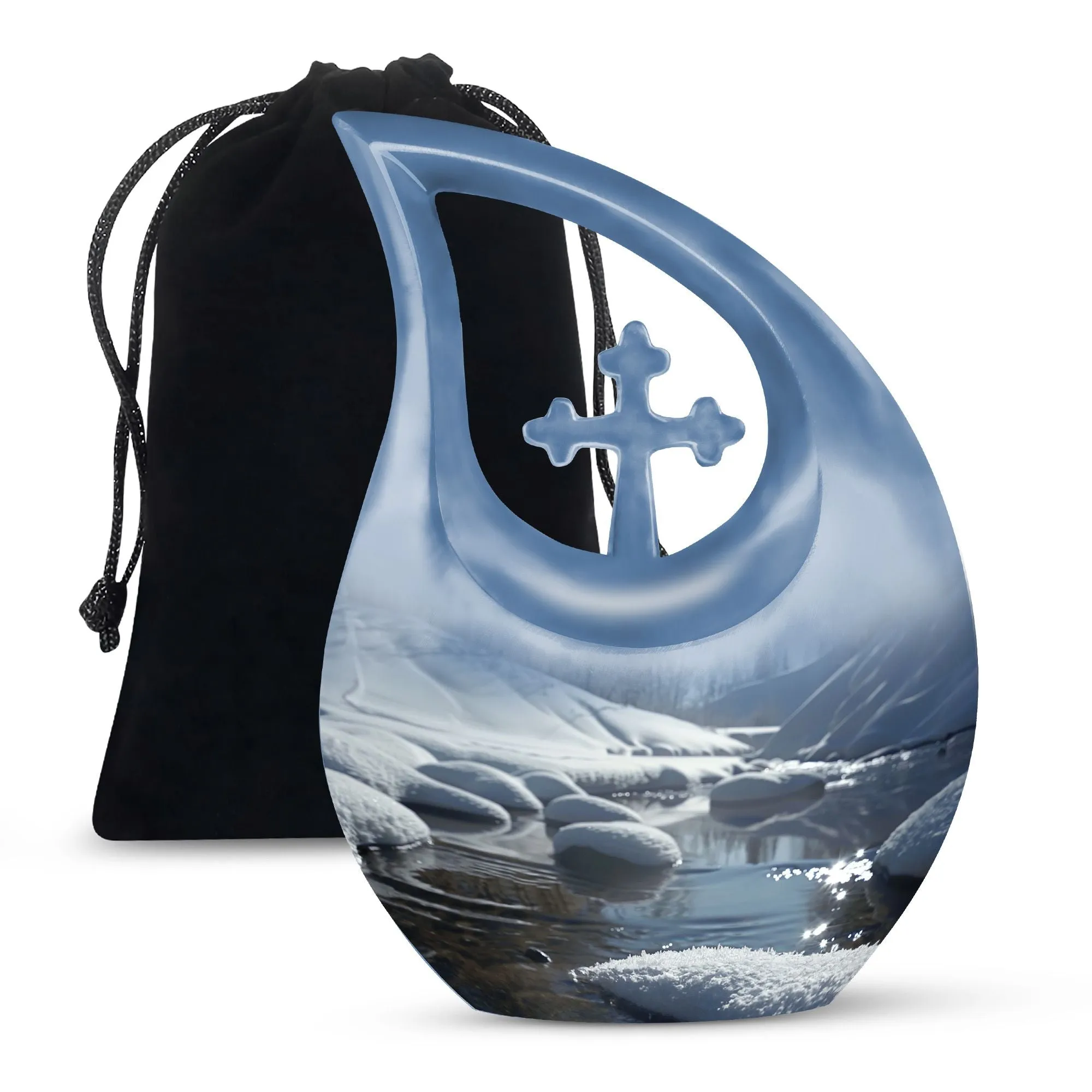 Mountains Urn - Unique Large Cremation Urn for Human Remains