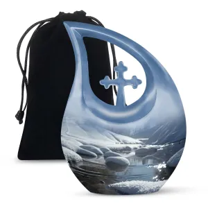 Mountains Urn - Unique Large Cremation Urn for Human Remains