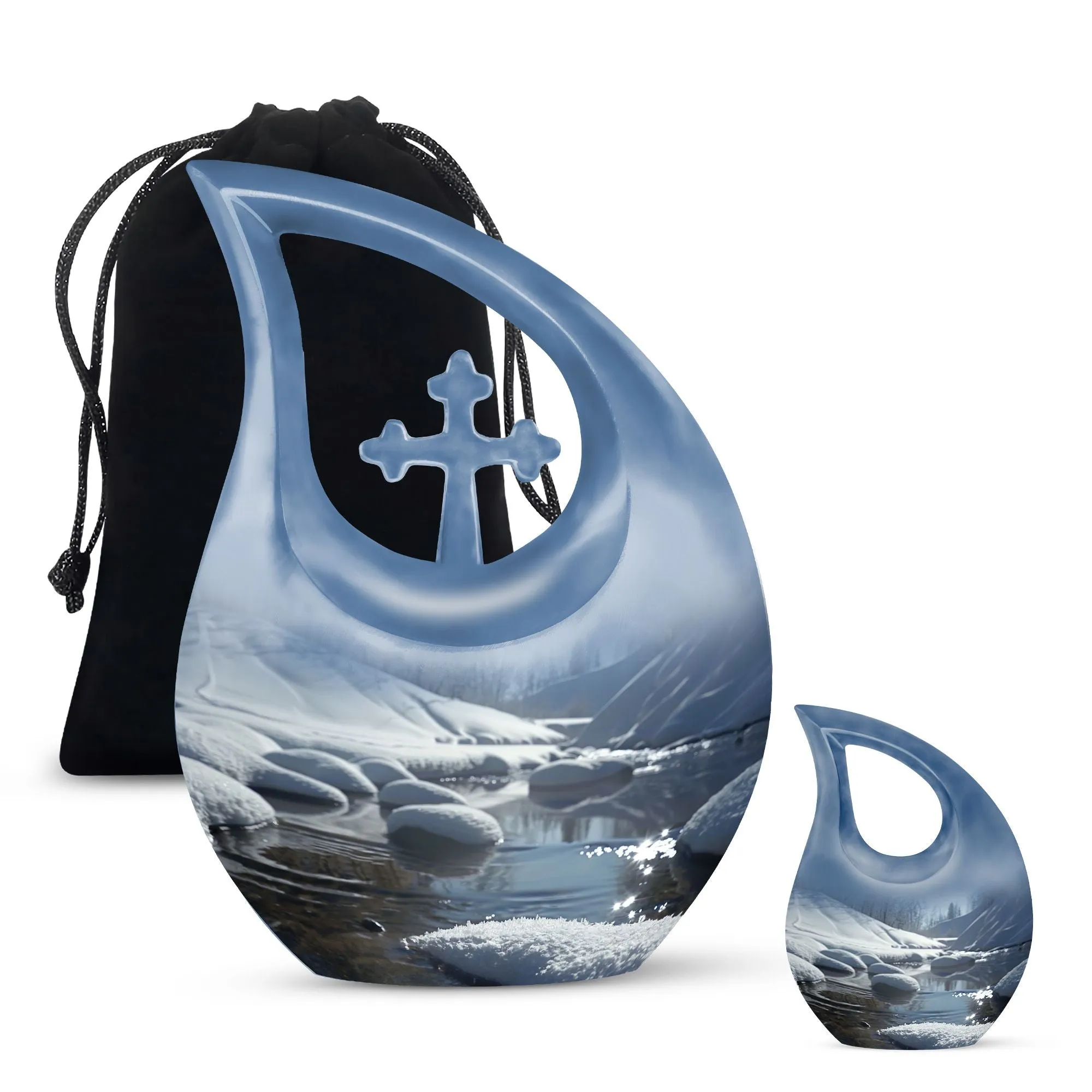 Mountains Urn - Unique Large Cremation Urn for Human Remains