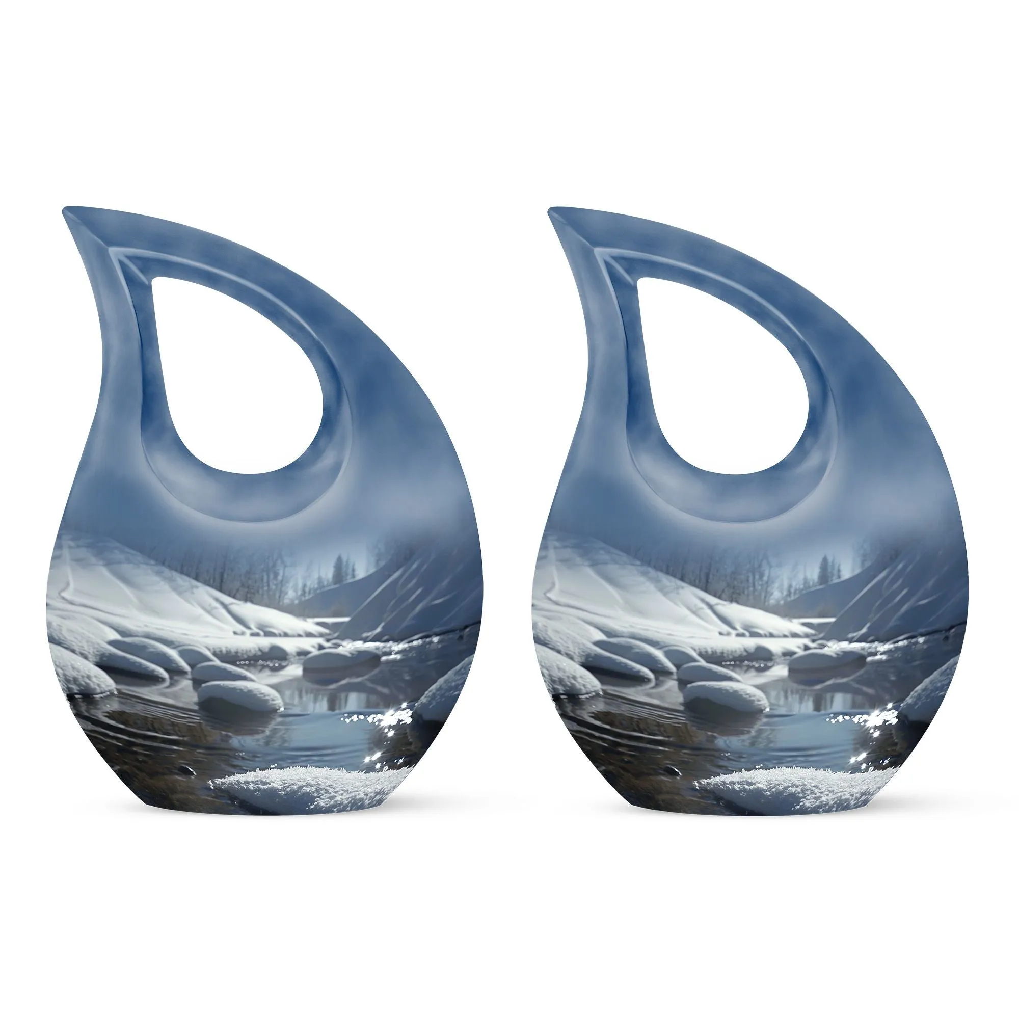 Mountains Urn - Unique Large Cremation Urn for Human Remains