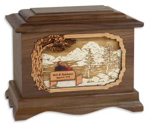 My Soulmate Cremation Urn with Inlay Wood Art