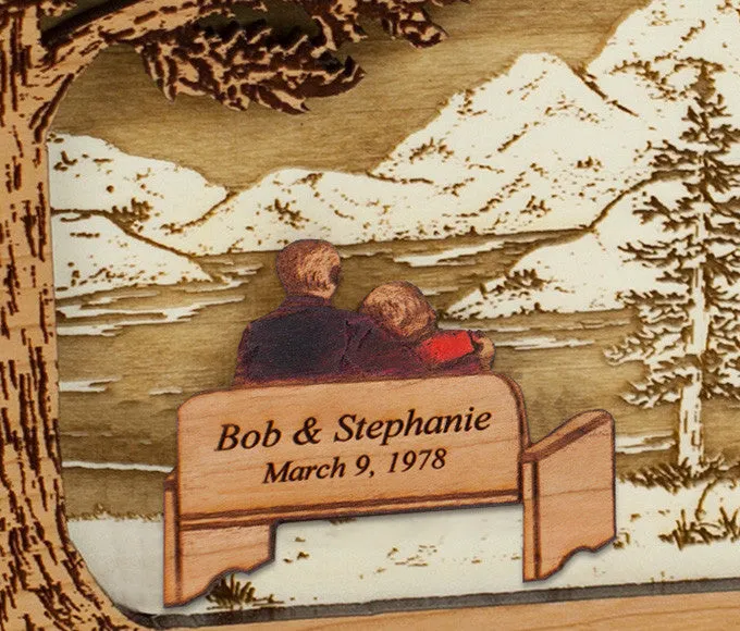 My Soulmate Cremation Urn with Inlay Wood Art