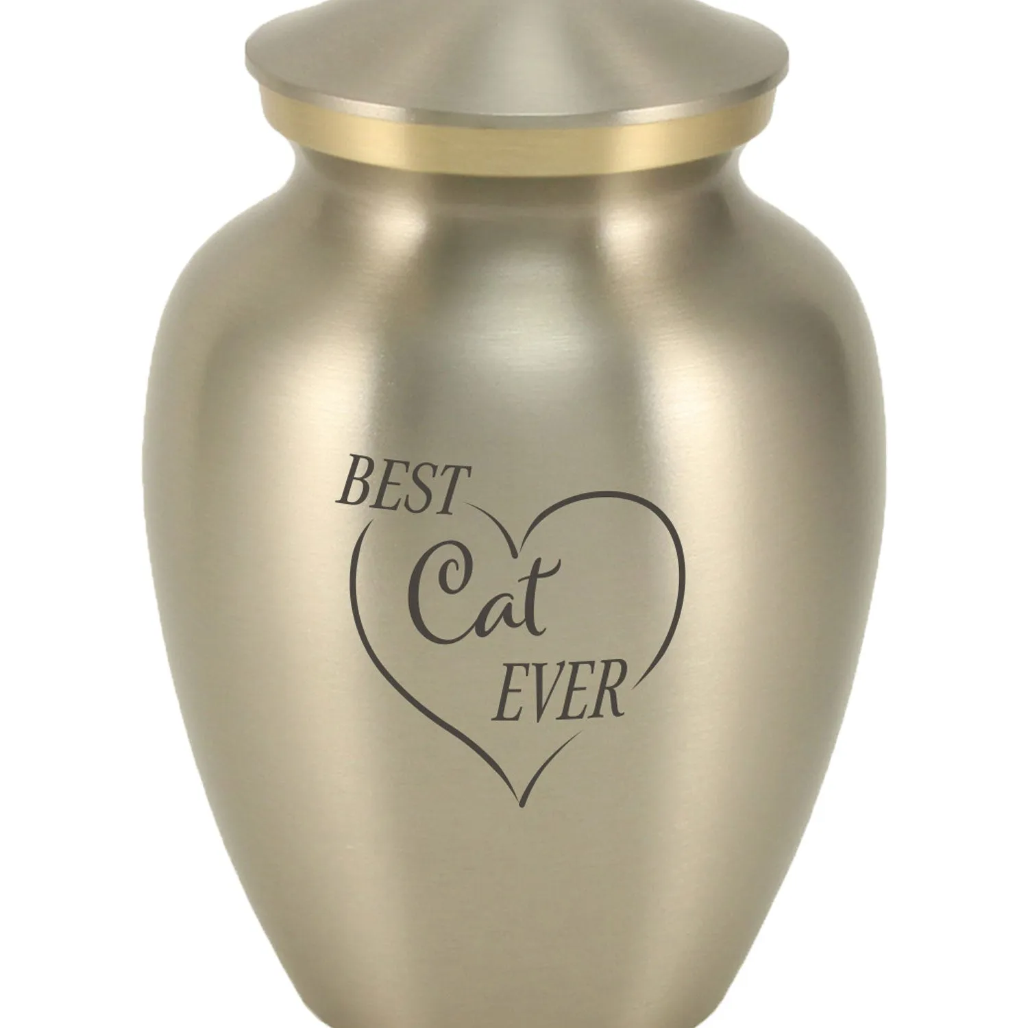 Near & Dear® Classic Expressions: "Best Cat Ever" Pewter Pet Urn In Small
