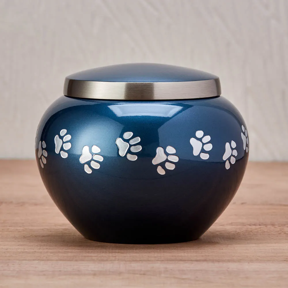 Odyssey Midnight Blue Pet Urn in Extra Small