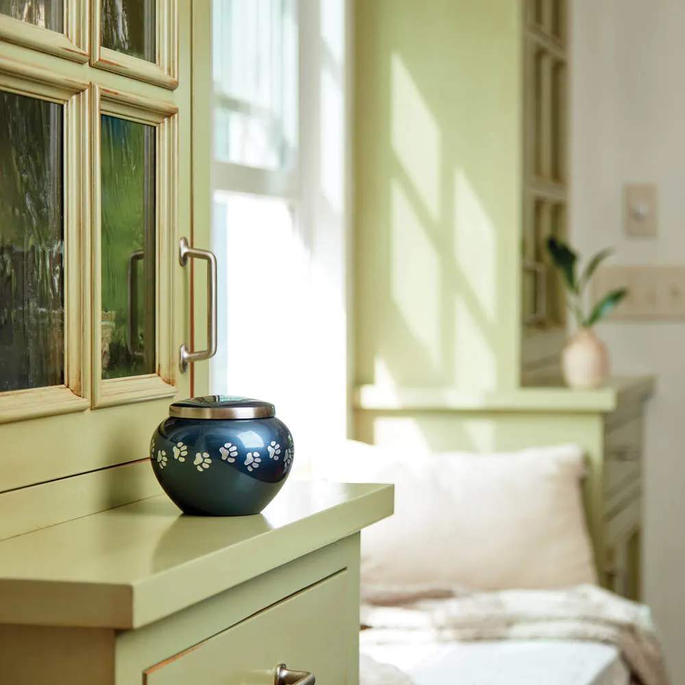 Odyssey Midnight Blue Pet Urn in Extra Small